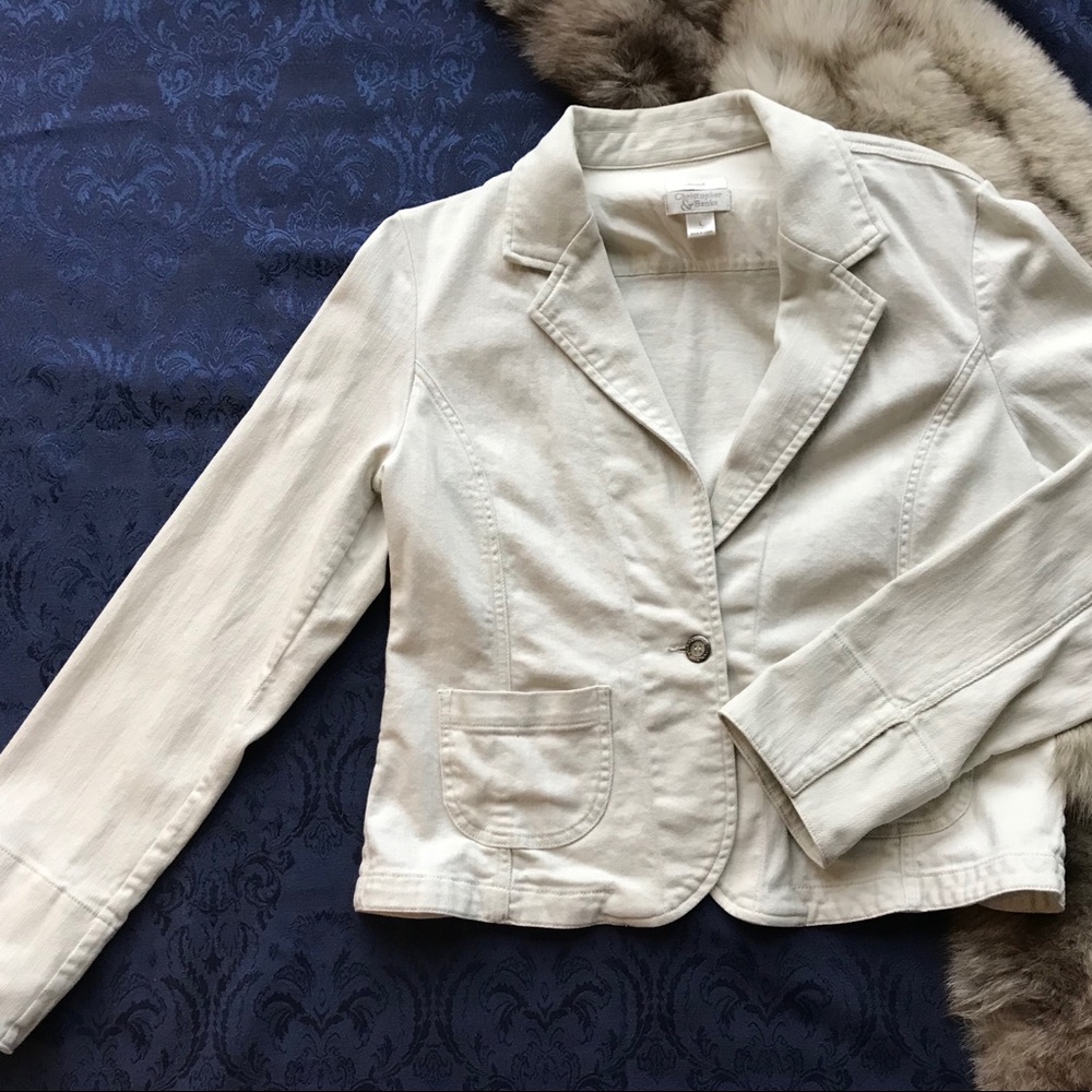 Christopher & Banks | Cream Blazer